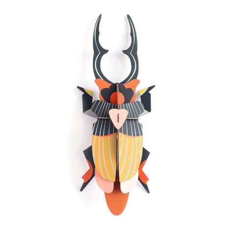 Very Soft Studio Roof Paper Insect Giant Stag Beetle Large For Reusable