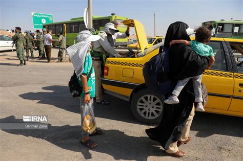 فرارو تصاویر تردد زائران اربعین از مرز خسروی