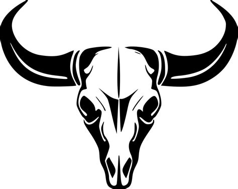 Cow Skull Minimalist And Flat Logo Vector Illustration