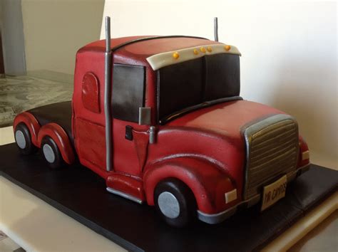 Red semi truck cake #redtruckcake | Truck cakes, Semi truck cakes ...