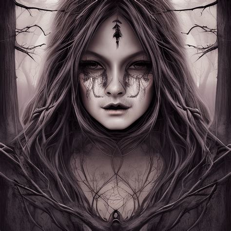 Beautiful Witch Fantasy Art · Creative Fabrica