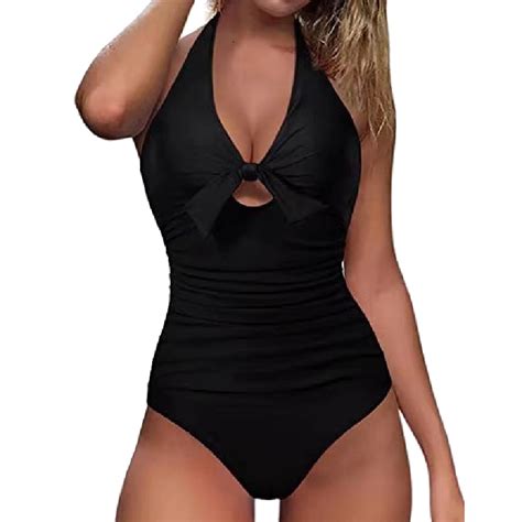 Anineo Women Swimwear Swimsuit Tie Hollow Bow Slim Sexy Bikini Leisure Hawaii Summer