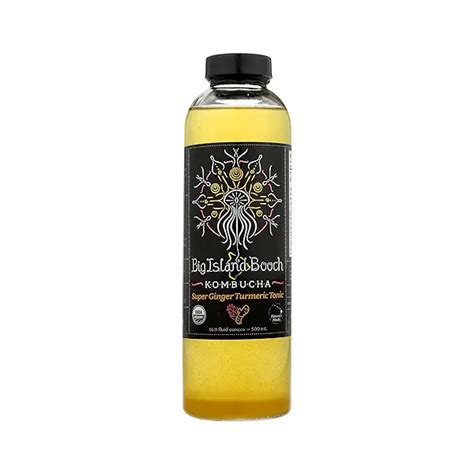 Organic Raw Kombucha Super Ginger Turmeric Tonic 169 Fluid Ounce At