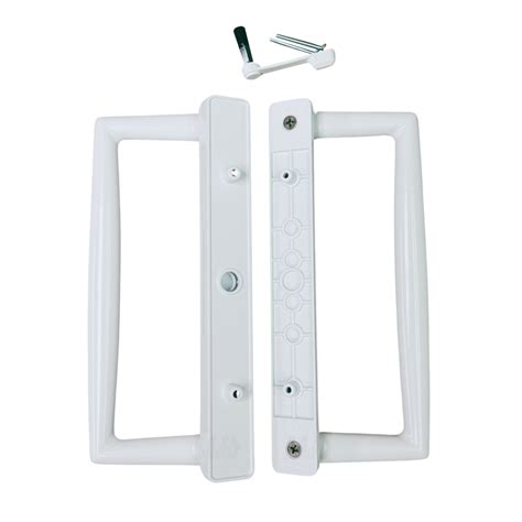 9 White Pgt Sliding Glass Patio Door Surface Mount Handle Set Replacement With Thumb Latch