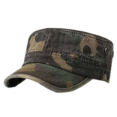 Sombreros Militares Planos De Camuflaje Para Hombres Y Mujeres Gorra