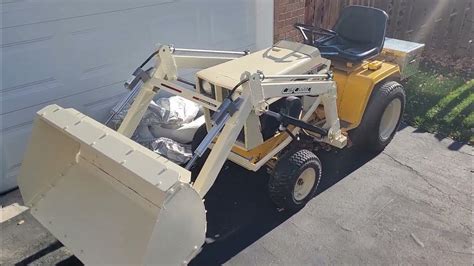 Cub Cadet 129 With Homemade Front End Loader Youtube