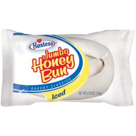 Hostess Iced Jumbo Honey Bun 135g Hollywood Candy Store