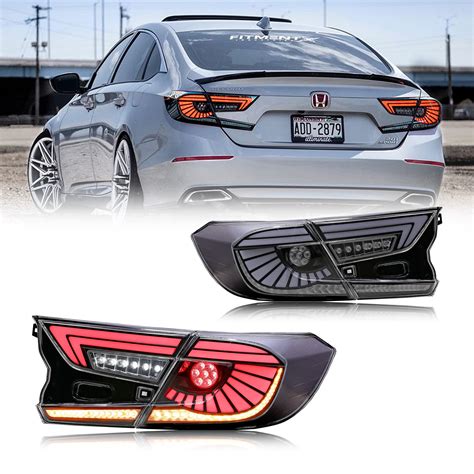 Inginuity Time Led Clear White Eagle Eye V6 Tail Lights For Honda Acco