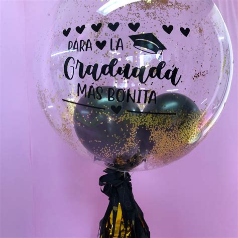 Globo Personalizado Para Graduación Floristería Nic And Eros