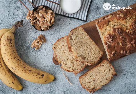 Budín de banana o plátano casero y fácil De Rechupete