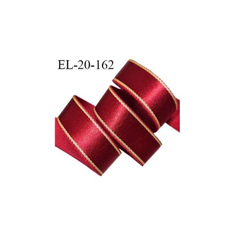 Elastique 19 mm bretelle et lingerie couleur rubis brillant très beau