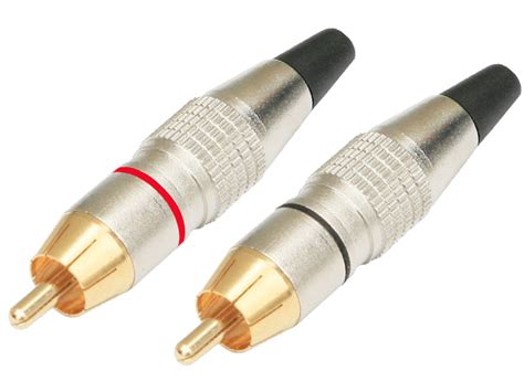 RCA07M 1 Pair RCA Male Plug Soldering Phono Connector PropAudio