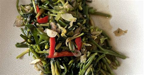 Resep Kangkung Dan Kembang Kates Enak Dan Mudah Cookpad