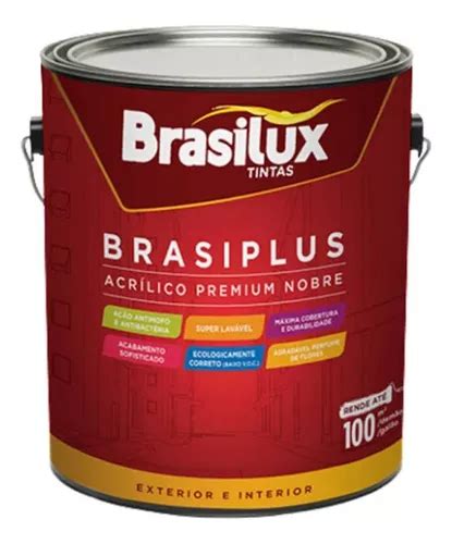 Tinta Acr Lica Premium Antimofo L Branco Fosco Brasilux