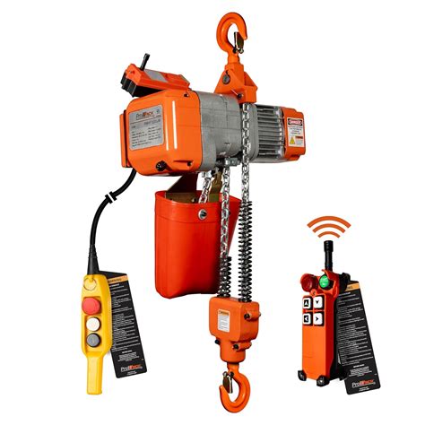 Prowinch 1 Ton Electric Chain Hoist With Wireless Remote Control System