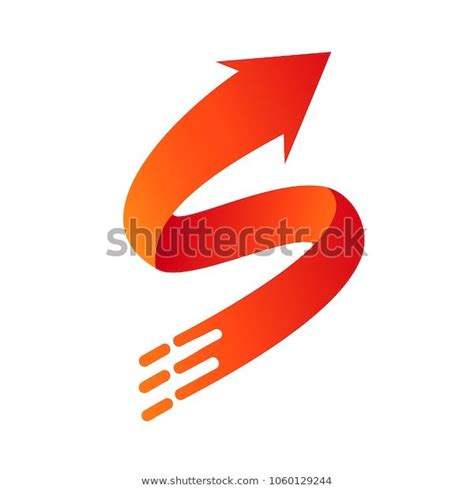 Letter S Arrow Logo Stock Vector Royalty Free