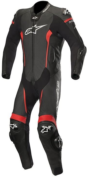 Tuta Intera In Pelle Alpinestars Missile Tech Air Nero Rosso Vendita