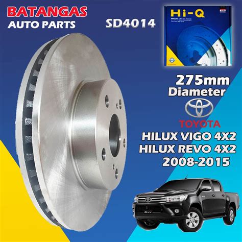 Rotor Disc FRONT TOYOTA HILUX VIGO 4X2 HILUX REVO 4X2 2008 HI Q PN