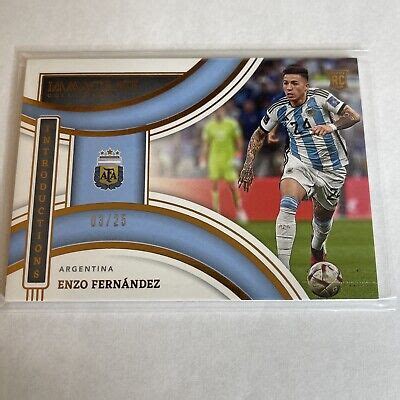 2022 23 Panini Immaculate Soccer Bronze 22 Enzo Fernandez Argentina 03