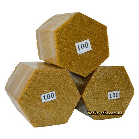 Восковые церковные свечи №100 - 510 шт/пачка. 2 кг - Восковые Свечи