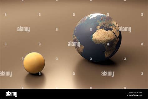 Une Fiche De Comparaison De Taille Entre La Plan Te Terre Et La Lune De