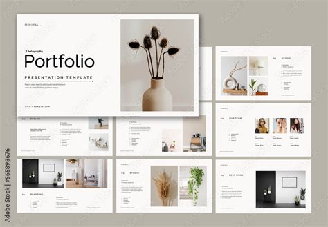 Portfolio Presentation Template Stock Template Adobe Stock