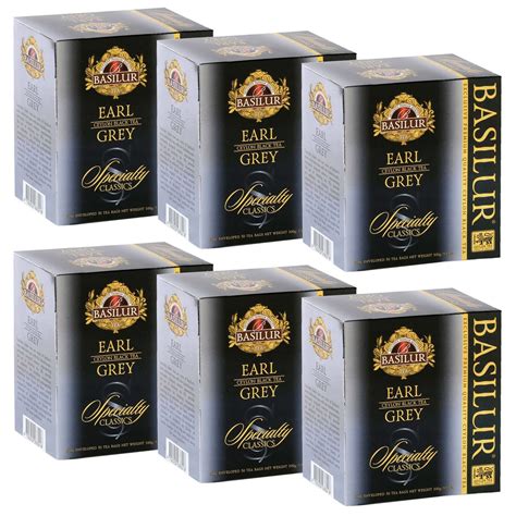 BASILUR Earl Grey- Czarna herbata cejlońska z olejkiem bergamotowym w ...