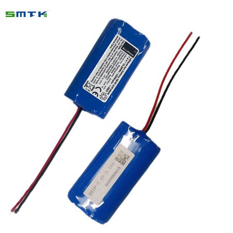 Factory Customized Lithium Batterie 18650 Lithium Cell 7 4V 2200mAh