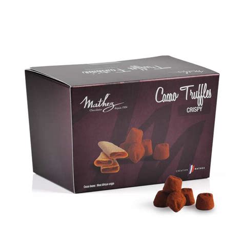 Truffes fantaisie nature (boîte métal) - Chocolat Mathez