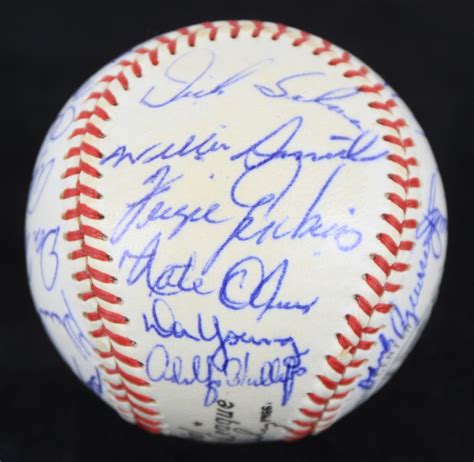 Lot Detail 1969 Chicago Cubs Team Signed ONL Giles Baseball W 27