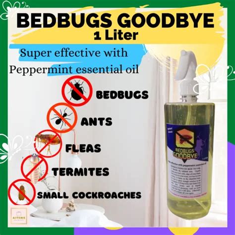 Bedbugs Goodbye 1 Liter Bed Bugs Killer Spray With Peppermint Oil Pamatay Surot Pest Control