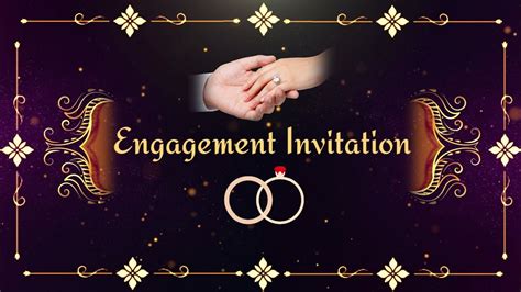 Ring Ceremony Invitation Video Editing Engagement Invitation Video