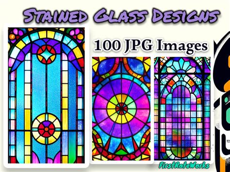 Colorful Stained Glass Patterns Glass Window Art Cathedral Window ...