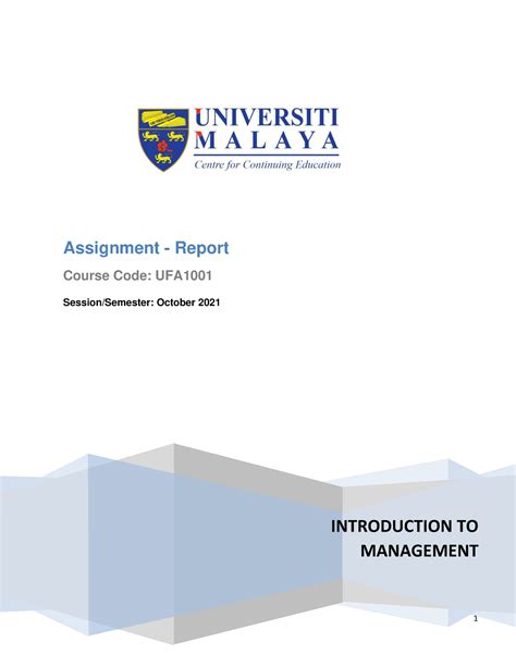 1. Management Practices Assignment - Management accounting control ... 