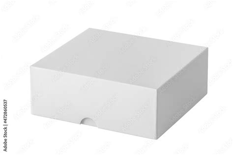 Mockup white box isolated on white background Stock Photo | Adobe Stock