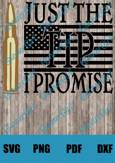 Just The Tip I Promise Svg Etsy