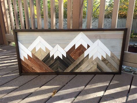 Diy Wood Mountain Wall Art - Teds Wood Collection