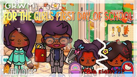 📍📚the Girls First Day Of School Grwm☀️😡 Big Fight Toca Boca Rp