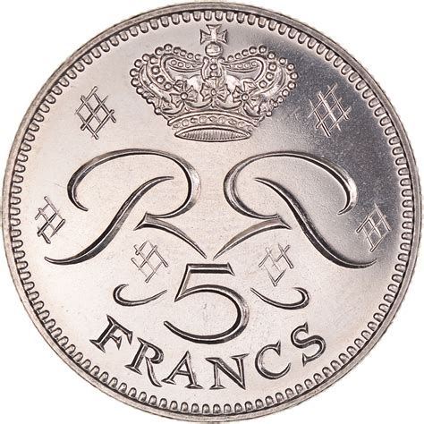 Coin Monaco Rainier III 5 Francs 1971 Paris ESSAI European Coins