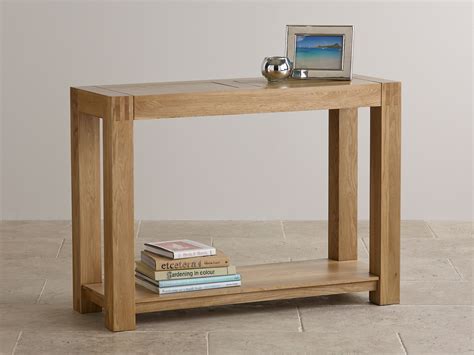 Alto Natural Solid Oak Console Table Oak Furniture Land