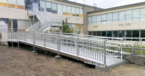 Prefabricated Ada Switchback Ramps Upside Innovations