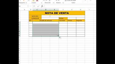 Total Imagen Modelo De Nota De Venta En Excel Abzlocal Mx