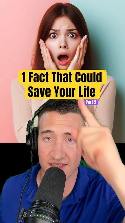 1 Fact That Could Save Your Life Pt 2 🚑 Savelife Facts Survival