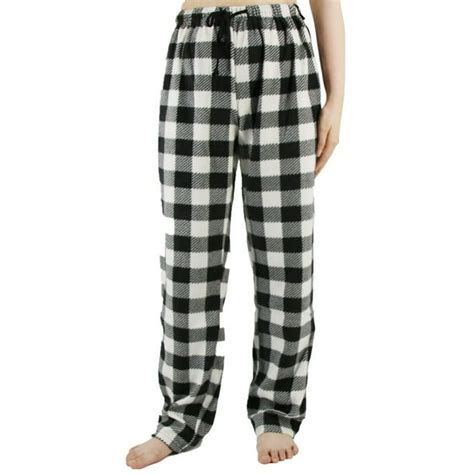 Yushow Women Fleece Pajama Pants Buffalo Plaid Pjs Bottoms Soft Comfy