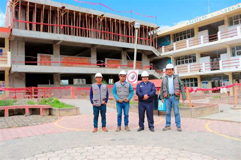 RECTOR DE LA UNH SUPERVISA AVANCE DE LA OBRA DE LA ESCUELA PROFESIONAL