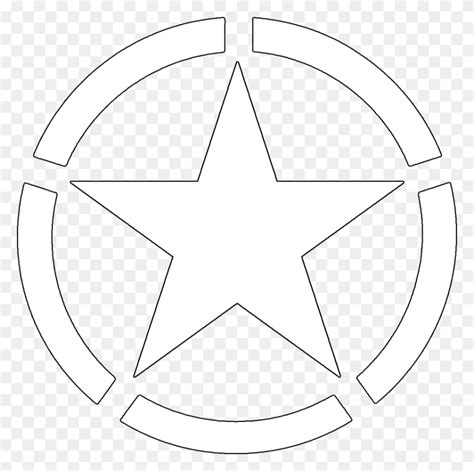 Us Army Star Decal - Us Army Logo PNG - FlyClipart