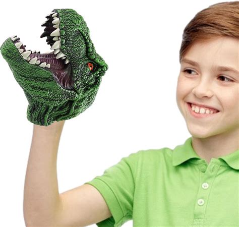 Lovoice Dinosaur Puppetrealistic Dinosaur Head Hand Puppets Toy T