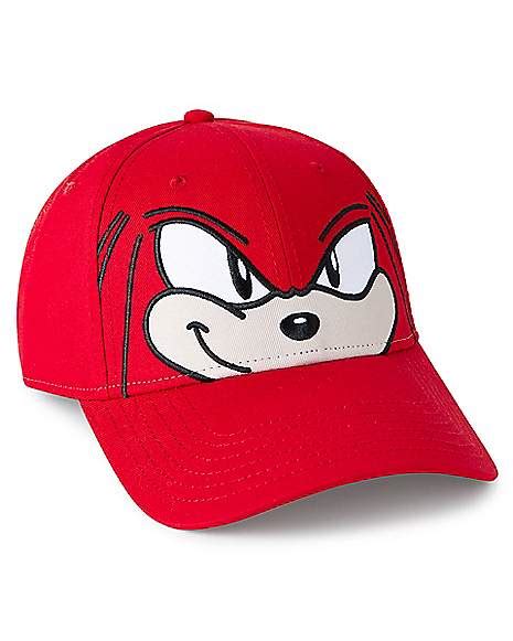 Knuckles Face Snapback Hat Sonic The Hedgehog Spencers