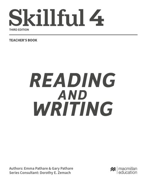 Pdf Skillful Reading And Writing Teachers Book Third Edition Rd