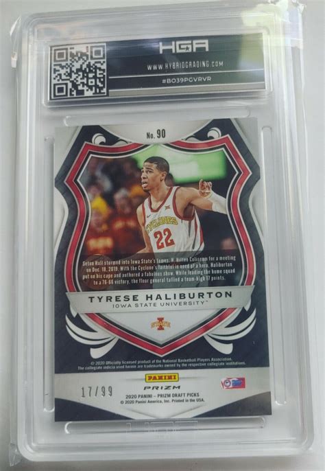 Prizm Draft Picks Tyrese Halliburton Rc Blue Ice Crusade